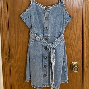Pacsun denim button down dress size L
